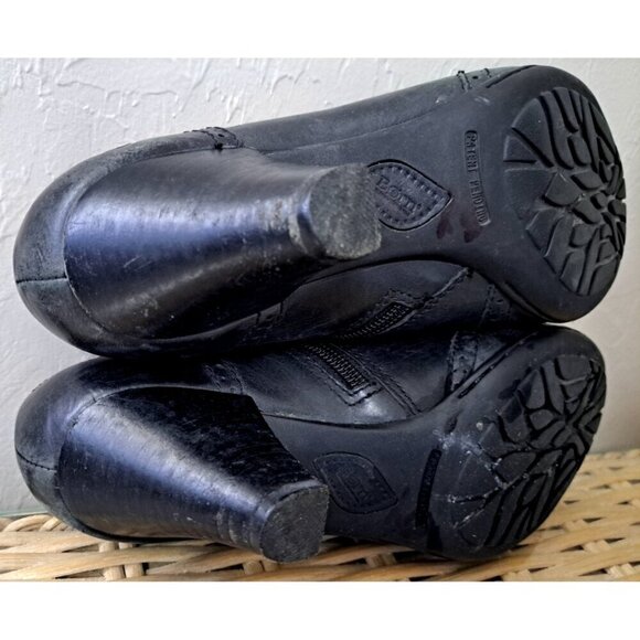 Born Women's Women's BLACK Size 7.5 Booties Leather Wing Tips - Picture 9 of 10